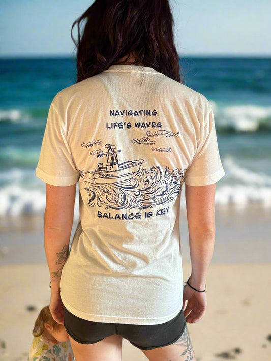 Navigating Life's Waves Tee